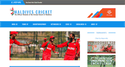 Desktop Screenshot of maldivescricket.org