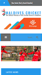 Mobile Screenshot of maldivescricket.org